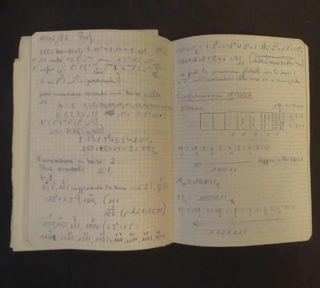 My grandmother's coding notebook from 1987